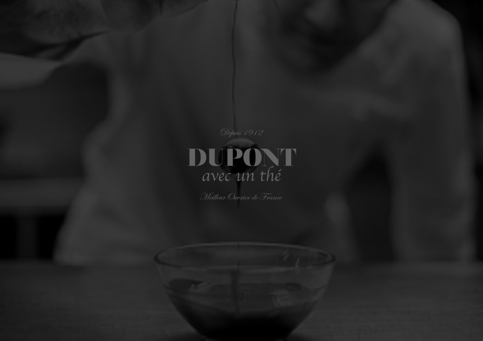 Graphisme et identité Dupont avec un thé