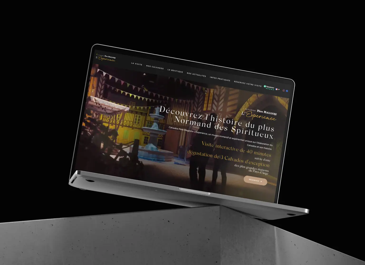Studio 911 signe la création du site web  : une plongée immersive dans l&rsquo;univers du Calvados